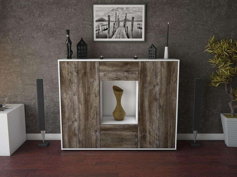 Highboard Mara, Treibholz Front (136x108x35cm) - Stil.Zeit Möbel GmbH