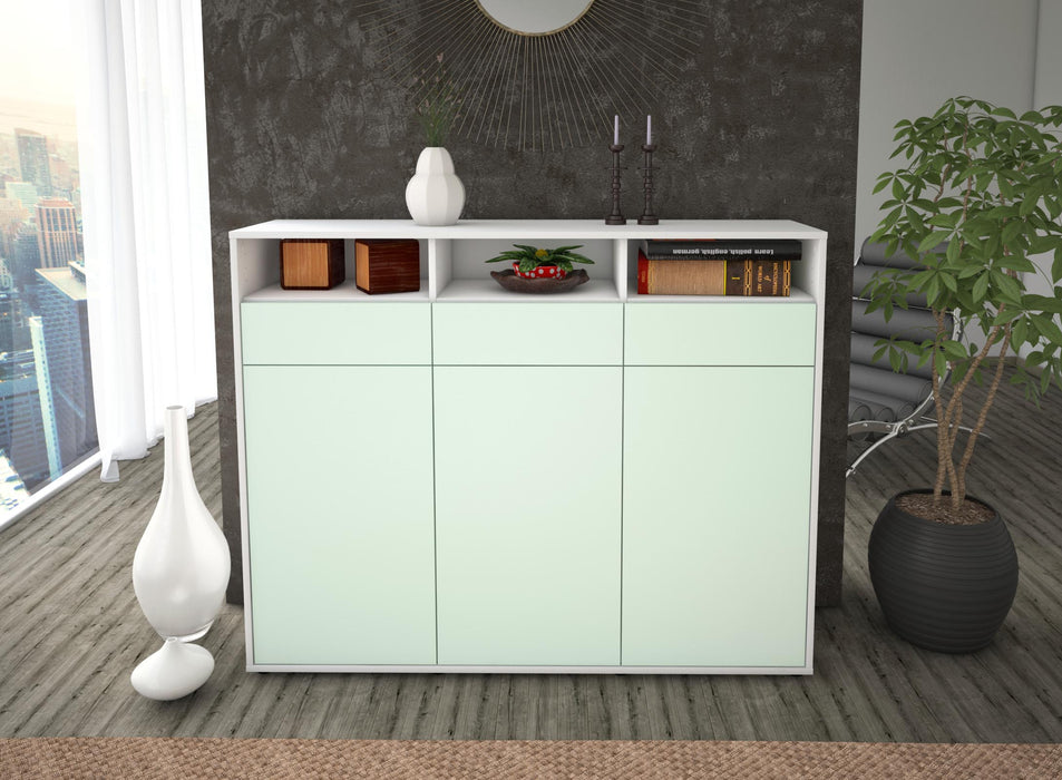 Highboard Marta, Mint Front (136x108x35cm) - Stil.Zeit Möbel GmbH