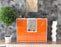 Highboard Michelle, Orange Front (136x108x35cm) - Stil.Zeit Möbel GmbH