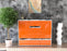 Highboard Mona, Orange Front (136x108x35cm) - Stil.Zeit Möbel GmbH