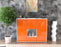 Highboard Nora, Orange Front (136x108x35cm) - Stil.Zeit Möbel GmbH