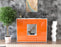 Highboard Norina, Orange Front (136x108x35cm) - Stil.Zeit Möbel GmbH