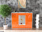 Highboard Nova, Orange Front (136x108x35cm) - Stil.Zeit Möbel GmbH