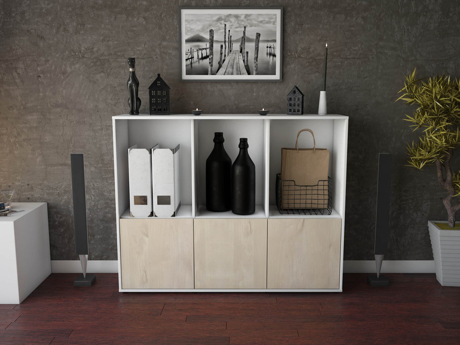 Highboard Seraphine, Zeder Front (136x108x35cm) - Stil.Zeit Möbel GmbH