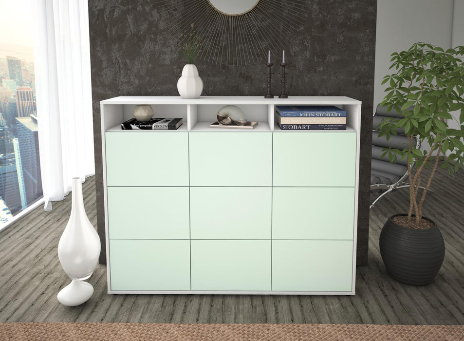 Highboard Sofia, Mint Front (136x108x35cm) - Stil.Zeit Möbel GmbH