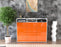 Highboard Tatiana, Orange Front (136x108x35cm) - Stil.Zeit Möbel GmbH