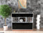 Highboard Tessa, Schwarz Front (136x108x35cm) - Stil.Zeit Möbel GmbH