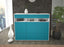 Highboard Tosca, Türkis Front (136x108x35cm) - Stil.Zeit Möbel GmbH