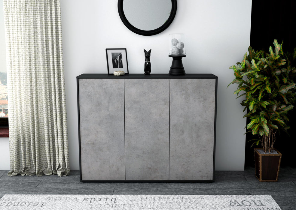 Highboard Luzia, Beton Front (136x108x35cm) - Stil.Zeit Möbel GmbH