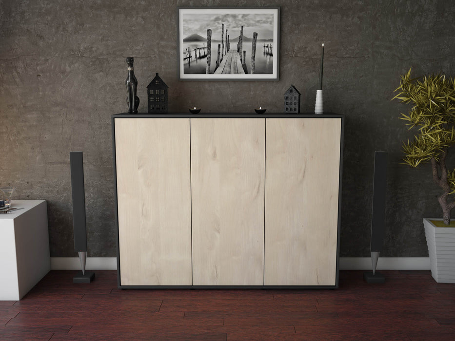 Highboard Luzia, Zeder Front (136x108x35cm) - Stil.Zeit Möbel GmbH