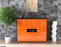 Highboard Maila, Orange Front (136x108x35cm) - Stil.Zeit Möbel GmbH