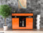 Highboard Name, Orange Front (136x108x35cm) - Stil.Zeit Möbel GmbH