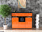Highboard Nathalie, Orange Front (136x108x35cm) - Stil.Zeit Möbel GmbH