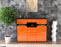 Highboard Nella, Orange Front (136x108x35cm) - Stil.Zeit Möbel GmbH