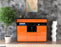 Highboard Nicole, Orange Front (136x108x35cm) - Stil.Zeit Möbel GmbH
