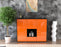 Highboard Nora, Orange Front (136x108x35cm) - Stil.Zeit Möbel GmbH