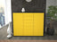 Highboard Ramona, Gelb Front (136x108x35cm) - Stil.Zeit Möbel GmbH