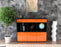Highboard Selina, Orange Front (136x108x35cm) - Stil.Zeit Möbel GmbH