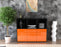 Highboard Selma, Orange Front (136x108x35cm) - Stil.Zeit Möbel GmbH