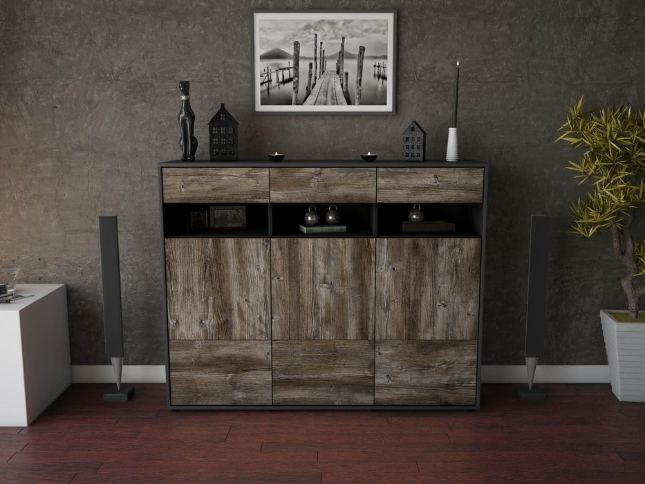 Highboard Tosca, Treibholz Front (136x108x35cm) - Stil.Zeit Möbel GmbH