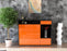 Highboard Viona, Orange Front (136x108x35cm) - Stil.Zeit Möbel GmbH