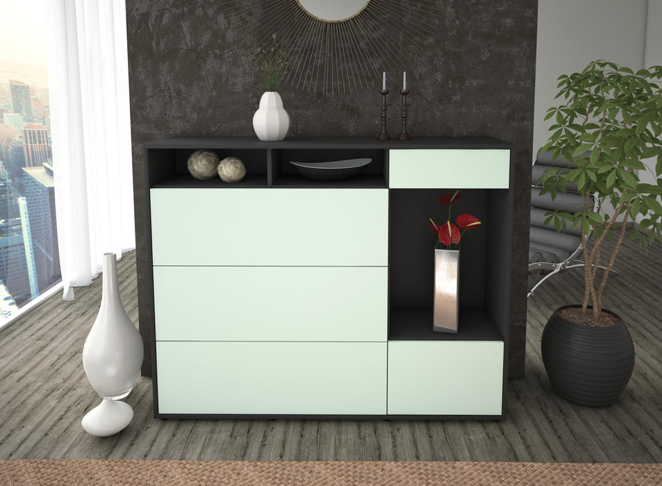 Highboard Viona, Mint Front (136x108x35cm) - Stil.Zeit Möbel GmbH