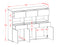 Highboard Tizia, Beton Maße (136x108x35cm) - Stil.Zeit Möbel GmbH
