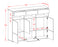 Highboard Tosca, Beton Maße (136x108x35cm) - Stil.Zeit Möbel GmbH
