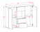 Highboard Noemi, Beton Maße (136x108x35cm) - Stil.Zeit Möbel GmbH