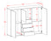 Highboard Pasquale, Beton Maße (136x108x35cm) - Stil.Zeit Möbel GmbH