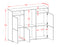 Highboard Sarina, Beton Maße (136x108x35cm) - Stil.Zeit Möbel GmbH