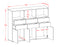 Highboard Serenella, Beton Maße (136x108x35cm) - Stil.Zeit Möbel GmbH