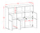 Highboard Sina, Beton Maße (136x108x35cm) - Stil.Zeit Möbel GmbH