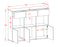 Highboard Tessa, Beton Maße (136x108x35cm) - Stil.Zeit Möbel GmbH
