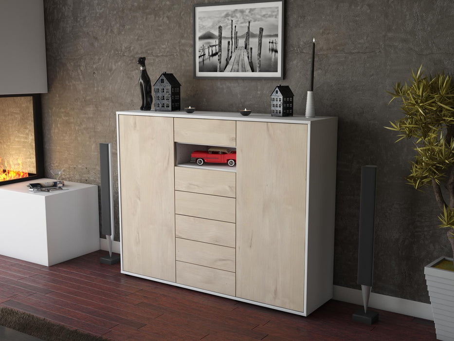 Highboard Maria, Zeder Seite (136x108x35cm) - Stil.Zeit Möbel GmbH