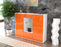 Highboard Marilena, Orange Seite (136x108x35cm) - Stil.Zeit Möbel GmbH