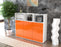 Highboard Marina, Orange Seite (136x108x35cm) - Stil.Zeit Möbel GmbH