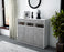 Highboard Marlene, Beton Seite (136x108x35cm) - Stil.Zeit Möbel GmbH