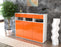 Highboard Marlene, Orange Seite (136x108x35cm) - Stil.Zeit Möbel GmbH