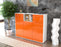 Highboard Melanie, Orange Seite (136x108x35cm) - Stil.Zeit Möbel GmbH