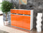 Highboard Monja, Orange Seite (136x108x35cm) - Stil.Zeit Möbel GmbH