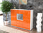 Highboard Noemi, Orange Seite (136x108x35cm) - Stil.Zeit Möbel GmbH