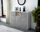 Highboard Simona, Beton Seite (136x108x35cm) - Stil.Zeit Möbel GmbH