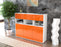 Highboard Tizia, Orange Seite (136x108x35cm) - Stil.Zeit Möbel GmbH