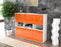 Highboard Tiziana, Orange Seite (136x108x35cm) - Stil.Zeit Möbel GmbH