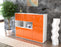 Highboard Valeria, Orange Seite (136x108x35cm) - Stil.Zeit Möbel GmbH