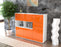 Highboard Vanda, Orange Seite (136x108x35cm) - Stil.Zeit Möbel GmbH