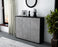 Highboard Luzia, Beton Seite (136x108x35cm) - Stil.Zeit Möbel GmbH