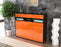 Highboard Michaela, Orange Seite (136x108x35cm) - Stil.Zeit Möbel GmbH