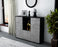 Highboard Michelle, Beton Seite (136x108x35cm) - Stil.Zeit Möbel GmbH